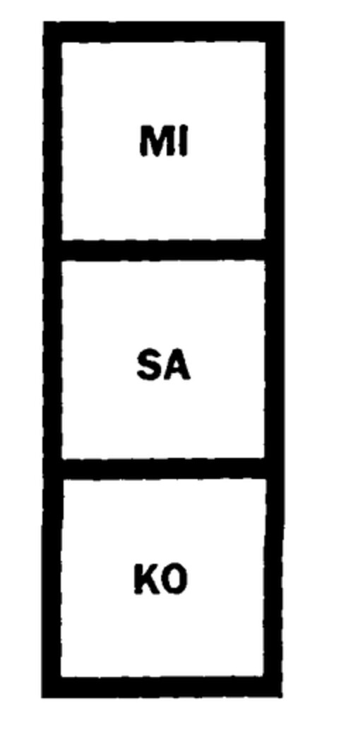 MI SA KO Logo (EUIPO, 20.07.2000)