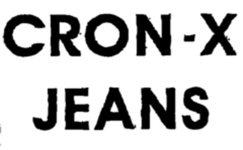 CRON-X JEANS Logo (EUIPO, 08/01/2000)