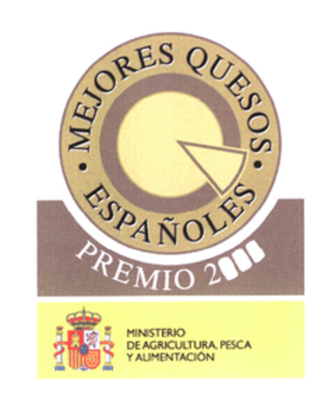 MEJORES QUESOS ESPAÑOLES PREMIO 2¤¤¤ MINISTERIO DE AGRICULTURA, PESCA Y ALIMENTACIÓN Logo (EUIPO, 10/30/2003)