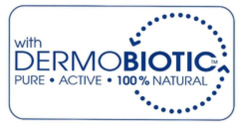 with DERMOBIOTIC PURE ACTIVE 100% NATURAL Logo (EUIPO, 31.10.2007)
