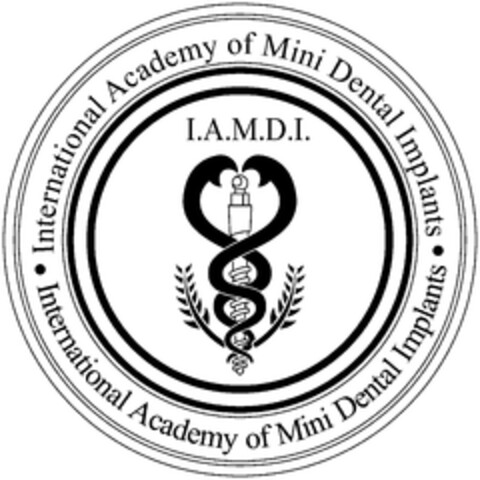 International Academy of Mini Dental Implants
I.A.M.D.I. Logo (EUIPO, 13.10.2009)