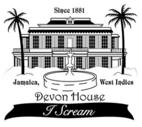 Devon House I Scream Since 1881 Jamaica, West Indies Logo (EUIPO, 12/23/2013)