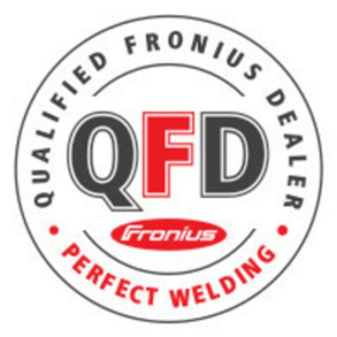 QFD Fronius QUALIFIED FRONIUS DEALER PERFECT WELDING Logo (EUIPO, 12.04.2016)