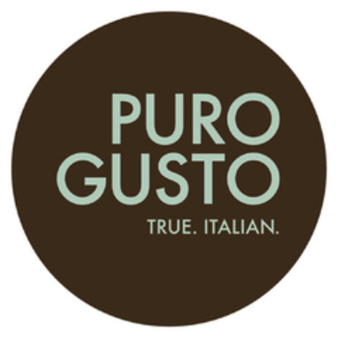 PURO GUSTO TRUE. ITALIAN. Logo (EUIPO, 08.03.2018)