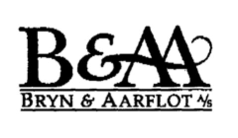 B&AA BRYN & AARFLOT A/S Logo (EUIPO, 11/10/1997)