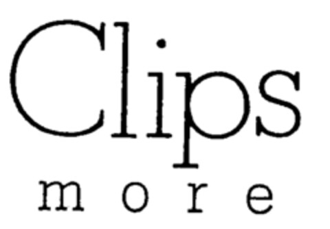Clips more Logo (EUIPO, 05.10.1998)
