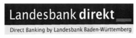 Landesbank direkt Direct Banking by Landesbank Baden-Württemberg Logo (EUIPO, 04/14/2000)