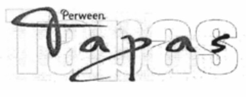 Perween Tapas Logo (EUIPO, 07/31/2001)