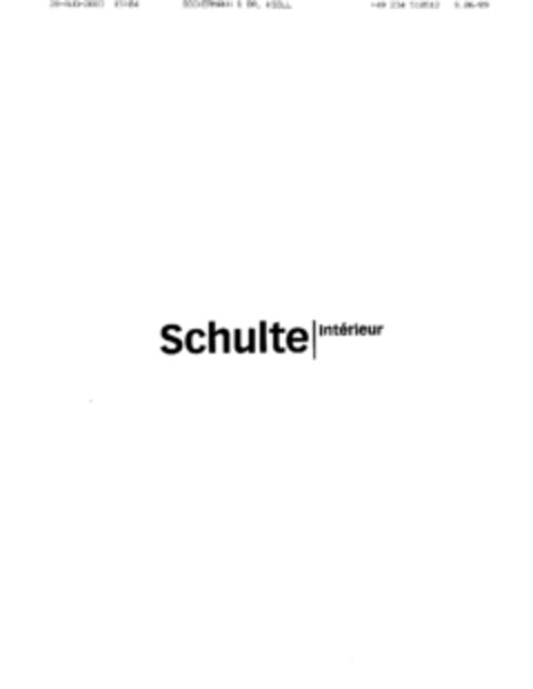 Schulte Intérieur Logo (EUIPO, 08/28/2003)