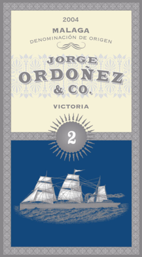 2004 MALAGA JORGE ORDOÑEZ & CO. VICTORIA 2 Logo (EUIPO, 09/13/2007)