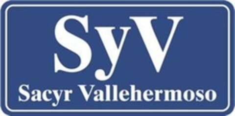 SyV Sacyr Vallehermoso Logo (EUIPO, 07/30/2007)