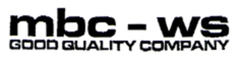 MBC - WS GOOD QUALITY COMPANY Logo (EUIPO, 16.10.2009)