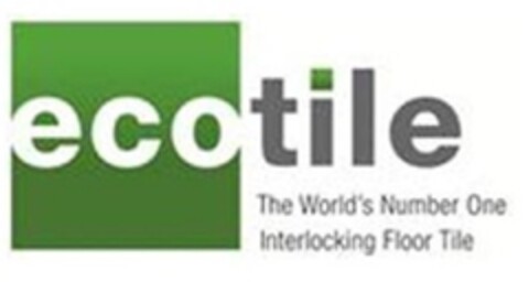 ecotile The World's Number One Interlocking Floor Tile Logo (EUIPO, 10.01.2013)