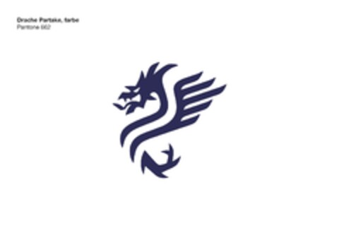 Drache Partake, farbe Pantone 662 Logo (EUIPO, 12.04.2013)