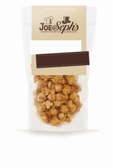 Hand Made in England Joe & Seph's GOURMET POPCORN CHEF & CONNOISSEUR Logo (EUIPO, 20.10.2015)