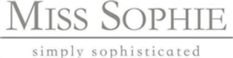 MISS SOPHIE simply sophisticated Logo (EUIPO, 25.06.2020)