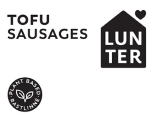 Tofu Sausages LUNTER Plant based rastlinné Logo (EUIPO, 07/29/2020)