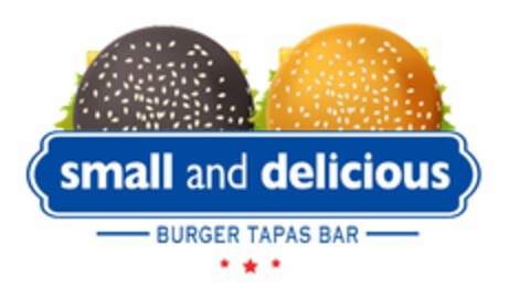 small and delicious BURGER TAPAS BAR Logo (EUIPO, 21.07.2022)