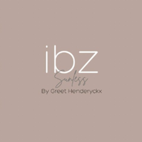 ibz Sunless By Greet Henderyckx Logo (EUIPO, 14.04.2023)