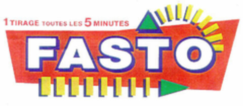 FASTO 1 TIRAGE TOUTES LES 5 MINUTES Logo (EUIPO, 10/31/2000)