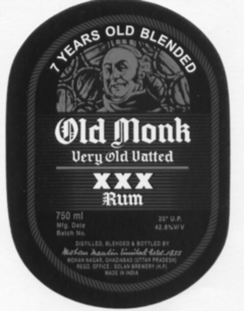 Old Monk Logo (EUIPO, 23.12.2005)