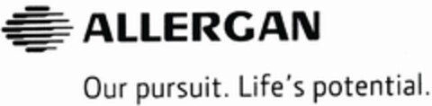 ALLERGAN Our pursuit. Life's potential. Logo (EUIPO, 11.04.2008)