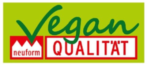 Vegan neuform QUALITÄT Logo (EUIPO, 06/10/2013)