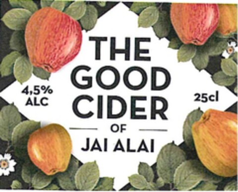 THE GOOD CIDER OF JAI ALAI Logo (EUIPO, 17.05.2014)