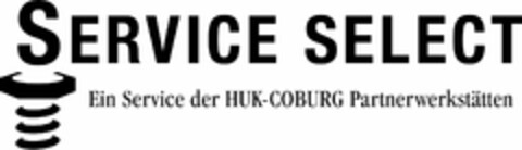 SERVICE SELECT Ein Service der HUK-COBURG Partnerwerkstätten Logo (EUIPO, 14.02.2014)