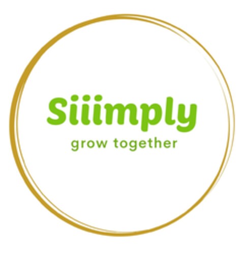 SIIIMPLY GROW TOGETHER Logo (EUIPO, 09/23/2019)