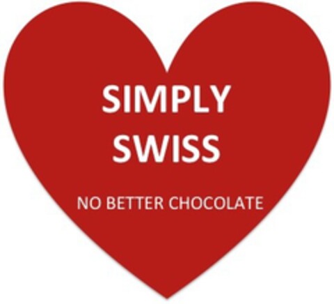 SIMPLY SWISS NO BETTER CHOCOLATE Logo (EUIPO, 11/25/2022)