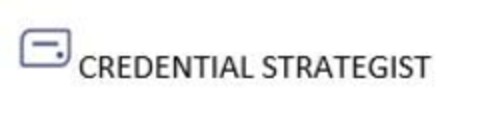 CREDENTIAL STRATEGIST Logo (EUIPO, 17.02.2023)