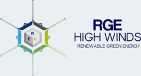 RGE HIGH WINDS RENEWABLE GREEN ENERGY Logo (EUIPO, 28.04.2023)