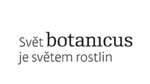 Svět botanicus je světem rostlin Logo (EUIPO, 11.06.2023)