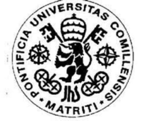 UNIVERSITAS COMILLENSIS MATRITI PONTIFICIA JHS Logo (EUIPO, 20.06.2023)