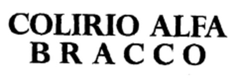 COLIRIO ALFA BRACCO Logo (EUIPO, 06.05.1999)