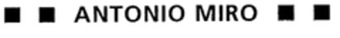 ANTONIO MIRO Logo (EUIPO, 07.12.2001)