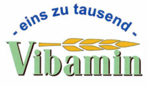 Vibamin eins zu tausend Logo (EUIPO, 28.08.2002)