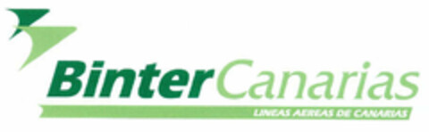 Binter Canarias LINEAS AREAS DE CANARIAS Logo (EUIPO, 10/23/2002)