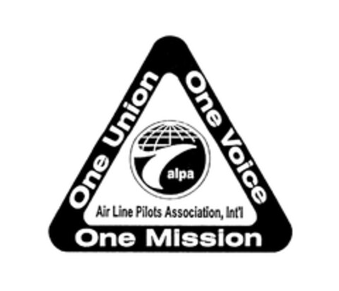 One Union One Voice One Mission Air Line Pilots Association, Int'l Logo (EUIPO, 30.03.2004)