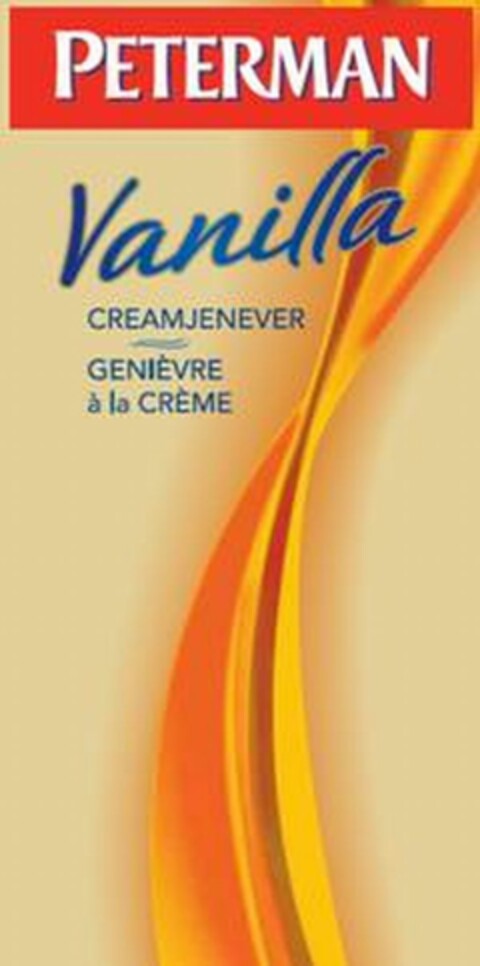 PETERMAN Vanilla CREAMJENEVER GENIÈVRE à la CRÈME Logo (EUIPO, 22.10.2008)