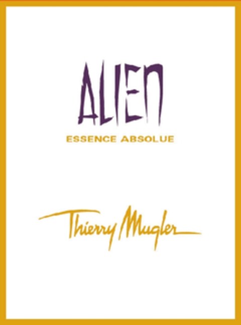 ALIEN ESSENCE ABSOLUE THIERRY MUGLER Logo (EUIPO, 16.05.2012)