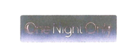 One Night Only Logo (EUIPO, 09/13/2013)