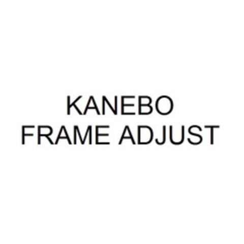 KANEBO FRAME ADJUST Logo (EUIPO, 14.12.2015)