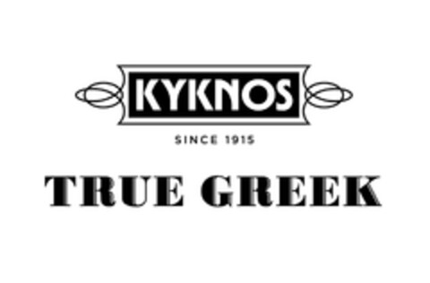 KYKNOS TRUE GREEK SINCE 1915 Logo (EUIPO, 17.10.2017)