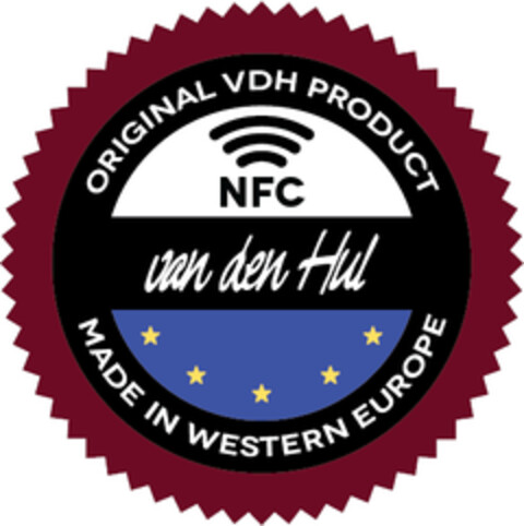 ORIGINAL VDH PRODUCT NFC van den Hul MADE IN WESTERN EUROPE Logo (EUIPO, 24.07.2019)