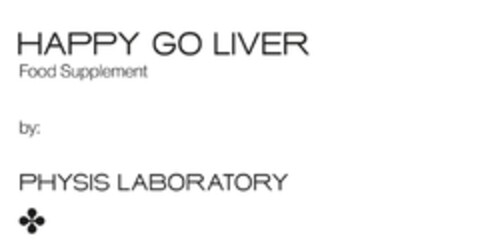 HAPPY GO LIVER Food Supplement by: PHYSIS LABORATORY Logo (EUIPO, 18.01.2021)