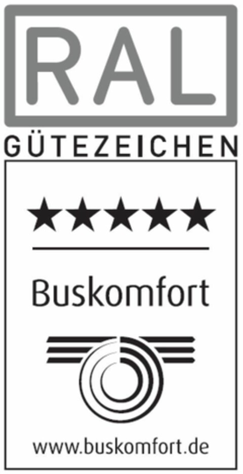 RAL GÜTEZEICHEN Buskomfort www.buskomfort.de Logo (EUIPO, 11/09/2021)