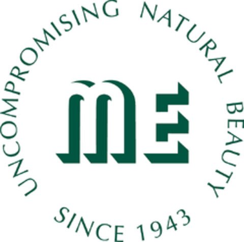 ME UNCOMPROMISING NATURAL BEAUTY SINCE 1943 Logo (EUIPO, 16.09.2022)