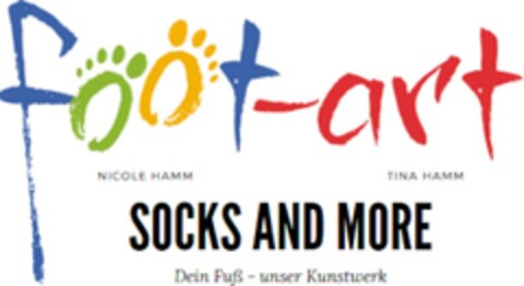 foot - art NICOLE HAMM TINA HAMM SOCKS AND MORE Dein Fuß - unser Kunstwerk Logo (EUIPO, 21.03.2024)